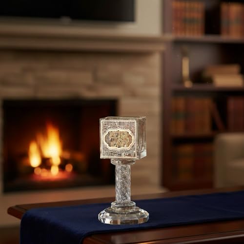 Crystal Havdalah Candle Holder Havdalah Parent 5.12" Tall Fine Laser Cut - color: Besamim Holder 6
