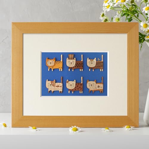 KINOWA Animal Art Kit Kiharie Cat Carnival Made in Japan