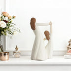 Mother Daughter Dancing Resin Figurine, 6.1" H,Cherished Gifts for Mom & Daughter, Birthday Wedding Mother's Day Timeless Keepsake Decor - style: Dance