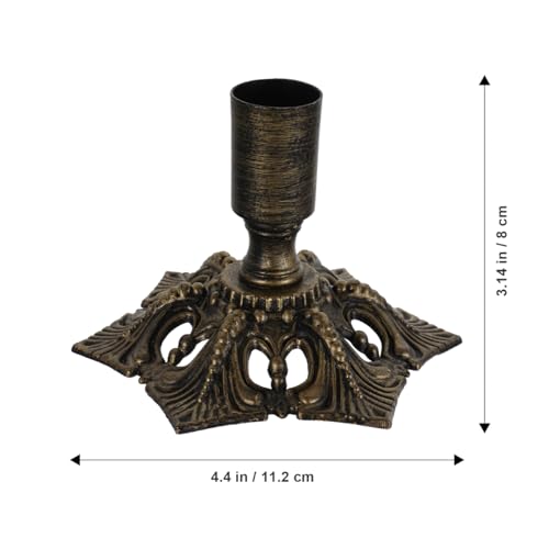 PRETYZOOM European Style Vintage Pillar Candle Holder Elegant Desktop Adornment for Weddings Parties and Home Decor Fits Pillar and Flameless Candles