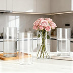 4 Pack Acrylic Cylinder Vases for Centerpieces,10 inch Tall Clear Flower Vases, Unbreakable Vases,Hurricane Candle Holders Floating Candle Vase for Wedding Dinner Table Party Living Room Decor - size: 4 Pack(4" W x 10" H)