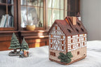 Ceramic Art Handmade Tealight Candle Holder Room Decoration Handcrafted Collectible Miniature Aroma Light House Pilatus Hause in Nurnberg, Germany B338AR