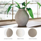 Signature Design by Ashley Hannela 12" Modern Distressed Polyresin Vase, Antique Tan - color: Tan, size: 12 Inch