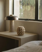 LAWA Knot Ball Candle - Large Beautiful Handmade Pillar Scented Soy Wax Elegant Bubble Aesthetic Candle Housewarming Gift Home Room Shelf Decor Idea Moon Gray - color: Moon Gray