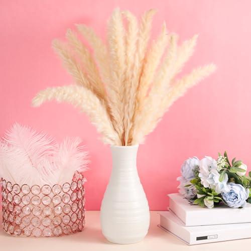 10 Pack Composite Plastic Flower Vases Bulk White Small Tall Conic Floral Vases for Centerpieces Unbreakable Bud Vase for Wedding Party Living Room Decor (Simple) - style: Simple