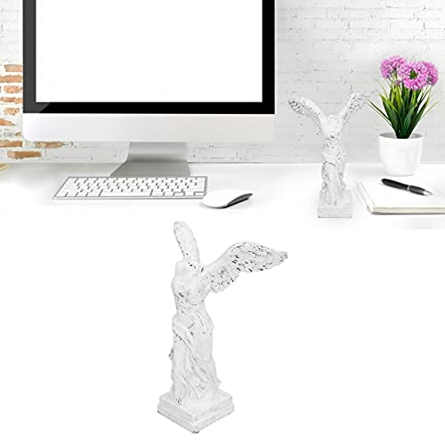 GLOGLOW Desktop Decorative Items Unique Design, Durable Material with AntiSlip Pad for Living Room, Office, Study Room Decor Sculpture Figurine, Nan (BS1057 small white) - size: BS1057 small white