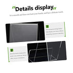 ULTECHNOVO 1Pc Transparent Acrylic Book Rack Stylish Bookend Display Stand for Desktop for Home Office Library Bookstore Compact Lightweight Design for Long Term Use