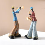 Statue Decorations Creative Retro Band Art Ornaments Music Characters Living Room Bookshelf Wine Cabinet Light Luxury Decorations Home Decor Object