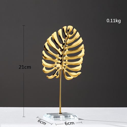 Baoblaze Abstract Leaf Thinker Modern Sculpture Figurine Ornament for Home Shelf Desk Bar Decoration Unique Collection Gift