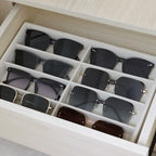Large Velvet Sunglasses Storage Organizers Jewelry Organizer, Velvet Jewelry Organizer, Large Jewelry Drawer Organizer Tray, Eyeglass Organizer Earring Holder Ring Display (Sunglass Tray) - size: Sunglass Tray