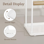 3 Tier white Jewelry Stand, Necklace Organizer, Earring Holder with 44 Holes and 9 Hooks, for Necklaces, Bracelets, Rings - color: White