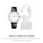 balacoo 2 Pcs Watch Display Stand Holder, Clear Acrylic Watch Stand Bracelet Display Holder, Adjustable Jewelry Organizer for Home Decor, Shops Trade Shows