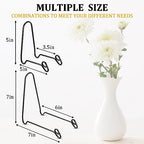 Blulu 6 Pcs Bowl Display Stands Iron Large Medium Size Dish Display Stand Bowls Holder for Deep Platters and Dishes