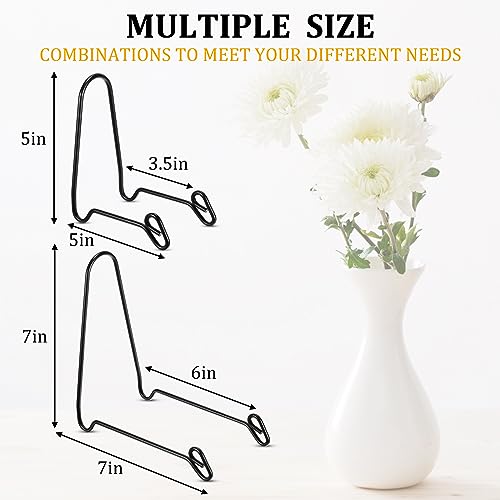 Blulu 6 Pcs Bowl Display Stands Iron Large Medium Size Dish Display Stand Bowls Holder for Deep Platters and Dishes