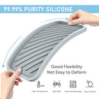 EG-SIPRO Silicone Sponge Holder-Large Thick Durable 10" Sink Organizer Tray-Kitchen & Bathroom - color: A-gr, size: 10x5.1inch