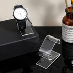 2 Pcs Clear Watch Stand, Acrylic Watch Display Holder, Single Portable Watches Display Stand, Simple Bracelet Holder Stands for Men Women Home Bedroom Office Desk Watches Decoration
