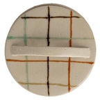Creative Co-Op Mosaic Retreat Stoneware Dish with Lid, Multicolor - style: Dish with Lid