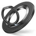 SYNCWIRE Magnetic Phone Ring Holder for MagSafe, 360° Rotation Cell Phone Grip Stand Finger Ring Kickstand Two-Sided Magnet Compatible with iPhone 17 Pro Max 16 15 14 13 12 MagSafe Accessories - color: Single Ring-1PCS-Black