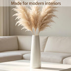 12 Inch White Vase Ceramic Flower Vase, Tall Vases for Pampas Grass, Home Decor, Modern Textured Vases for Living Room Decorations,Table Centerpieces,Shelf,Farmhouse Small Ceramic Vase - style: Shape 12