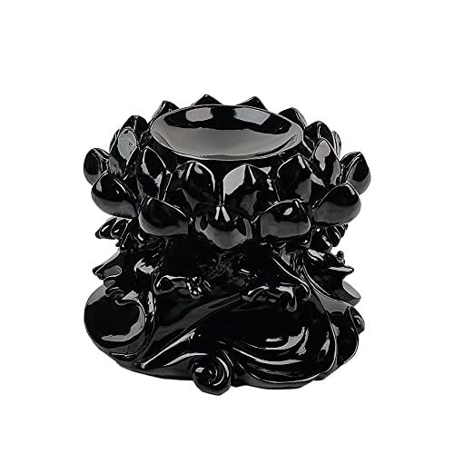 Large Lotus Crystal Ball Stand Sphere Display, Natural Healing Feng Shui Glass Orb Holder Base Statue Decoration, for 80mm-150mm Sphere - style: Large Lotus