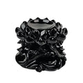 Large Lotus Crystal Ball Stand Sphere Display, Natural Healing Feng Shui Glass Orb Holder Base Statue Decoration, for 80mm-150mm Sphere - style: Large Lotus