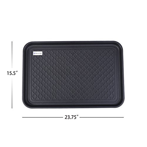 Multi-Purpose Boot Tray Mat,Shoe Tray Mat,Pet Bowl Tray,Waterproof Trays for Indoor and Outdoor Floor Protection,24" x 15"/Medium … - size: 24x15"