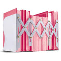 Officemate Adjustable Bookends, Expandable: 4"-18", White (93192) - color: White