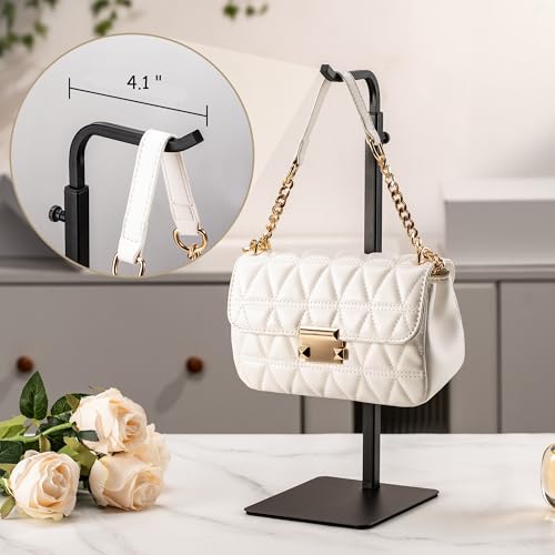 pickpiff Adjustable Purse Display Stands - Black Tabletop Display Holder for Handbags, Wreaths and Banners, for Home Closets, Retail Displays and Vendor Booths (2-Pack) - color: Black, size: 2 Pack