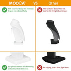 MOOCA 2 Pcs Small Necklace Chain Jewelry Bust Display Holder Stand, Necklaces Display Mannequin, Jewelry Bust Stand 7 1/4 in H, White Leatherette - color: 1) White Faux Leather, 2 pieces