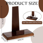 Weysat 6 Inch Wooden Stand for Display Plate Postcard Picture Book Display Stand with Square Block Base Picture Frame Easel for Home Office Decorative - size: 6 Inch