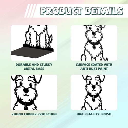 Peacoblue Metal Bookends for Shelves, Modern Decorative Heavy Duty Study Book Ends Stoppers for Office, Desk, Shelf, Room 5.3"x4.3"x7.9" Cast Iron Simple Tall Bookends 1 Pair (Cute Shanari Dog) - style: Cute Shanari Dog