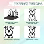 Peacoblue Metal Bookends for Shelves, Modern Decorative Heavy Duty Study Book Ends Stoppers for Office, Desk, Shelf, Room 5.3"x4.3"x7.9" Cast Iron Simple Tall Bookends 1 Pair (Cute Shanari Dog) - style: Cute Shanari Dog