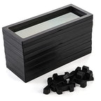 Dicunoy 6 PCS 3D Floating Display Case, Coins Display Stand Holder for Jewelry, Large Suspension Money Frame Box for Dollar Bill, Medallions, Fossils, Rocks, Stamps, 9" x 3.54" x 0.75"