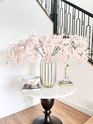 Briful Gold Plated Lantern Ceramic Vase Home Decor Creative Design Porcelain Decorative Flower Vase 11.02'' White Ceramic Vases for Wedding Anniversary Decoration - color: 11.02'' Tall-white