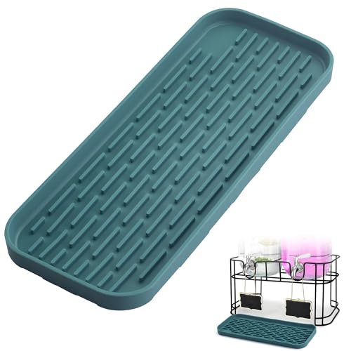 Drip Tray for Drink Dispenser, 1 Pack Blue Non-slip Drip Pan for DD&HAPP Glass Drink Dispenser - color: Blue 1 Pack