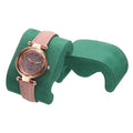 uxcell 2pcs Watch Case Pillows, M Shaped Watch Display Pillow Velvet Watch Cushion Replacement for Watch Bracelet Display Storage Dark Green - color: Dark Green