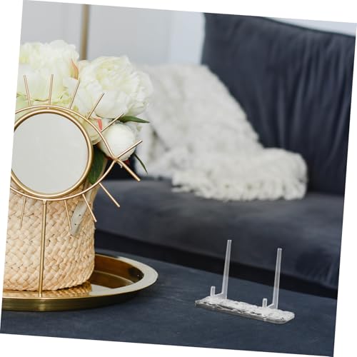 Angoily Multifunctional Acrylic Water Ripple Display Stand Compact Easel for Beauty Items Photos and Decorative Plates Desktop and Tabletop Use