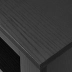 Panana Modern TV Stand with 4 Open Shelves 55inch Entertainment Center for TVs up to 65inch Medial TV Console Table Cabinet for Living Room (Black)