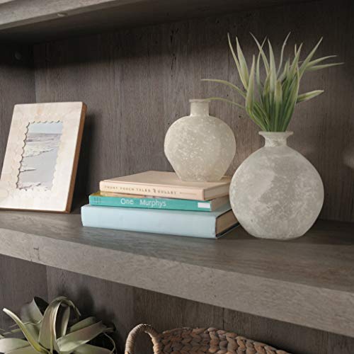 Sauder 5 Tier Book Shelf Wooden Bookcase Multipurpose Bookshelf for Home Office, Living Room, in Mystic Oak - color: Mystic Oak