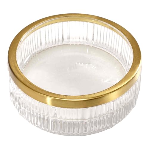 Nicole Miller - Soap Dish, Glass Countertop Accessories, Dorm Room Essentials (Louise Collection, Clear) - size: Soap Dish