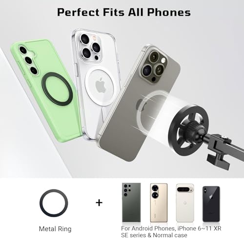 Kefotic Floor Magnetic Phone Holder for Bed Laying Down, Adjustable Bedside Phone Stand for iPhone Magsafe, Headboard Cell Phone Mount for Reading