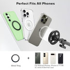 Kefotic Floor Magnetic Phone Holder for Bed Laying Down, Adjustable Bedside Phone Stand for iPhone Magsafe, Headboard Cell Phone Mount for Reading