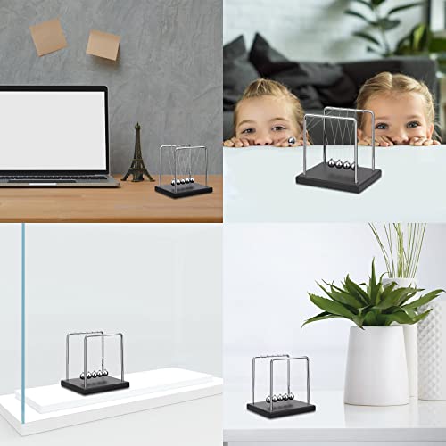 QLKUNLA Newtons Cradle Balance Balls Science Physics Gadget Desktop Decoration Kinetic Motion Toy for Home and Office(7 Beads) (7 Beads)