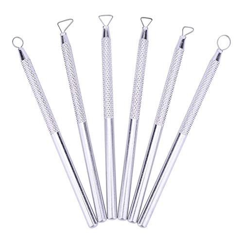 Zuoyou 6 PCS Clay Pottery Sculpting Tools Set Pottery Clay Sculpture Caving Scraper Craft Modelling Tools