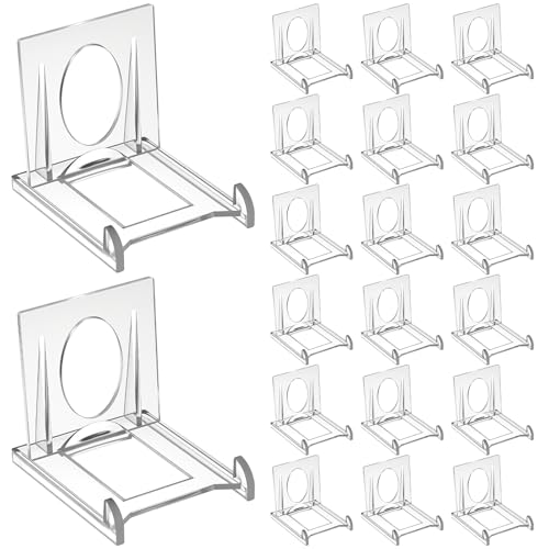 24pcs Acrylic Book Stands for Display Adjustable Book Display Stand Clear Acrylic Handbag Stand Holder for Wallet Purse Bag Small Easel Jewelry Displays Organizer for Party Wedding Home Decor Birthday