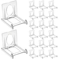 24pcs Acrylic Book Stands for Display Adjustable Book Display Stand Clear Acrylic Handbag Stand Holder for Wallet Purse Bag Small Easel Jewelry Displays Organizer for Party Wedding Home Decor Birthday