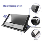 HUION Adjustable Stand Multi-Angle Portable Desk Stand for 10-15.6" Graphics Drawing Monitor Tablet Pen Display, Suitable for Kamvas Pro 12/13/16, Kamvas 12/13/16, iPad Pro, Wacom Cintiq