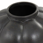 Deco 79 Ceramic Decorative Vase Wide Bubble Inspired Centerpiece Vase with Distressed Speckled Texturing, Flower Vase for Home Decoration 12" x 12" x 13", Black - size: 12" x 12" x 13"