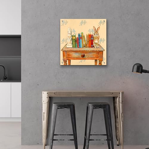 Epic Art 'Bookends' by Marvindale Acrylic Glass Wall Art, 24" x 24" - size: 24L" x 24W"