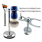 Parker Safety Razor, The Adjust-O-Stand, Adjustable Safety Razor & Shave Brush Stand, Simple to Customize to fit Any Size Shave Brush - PATENT PENDING